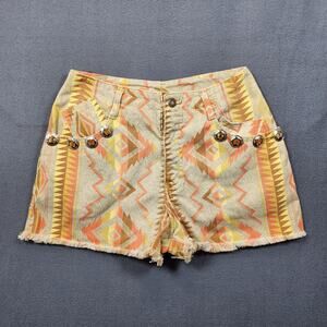 Vintage Shorts Women 8/10 Maxium Energy Aztec Navajo Southwestern USA Tag 11/12